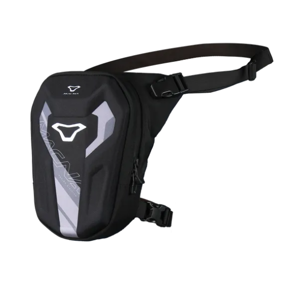 Macna Kerbley Leg Bag wasserdichte Beintasche Schwarz / Grau 4,5L