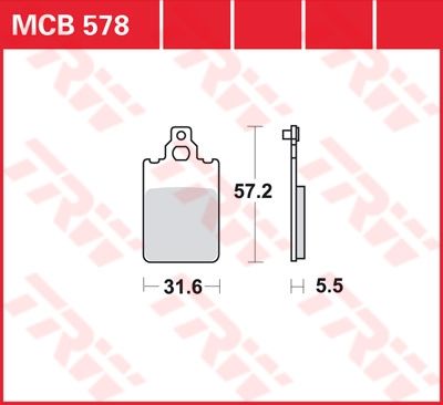 Lucas Scheibenbremsbelag MCB578