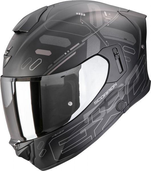 Scorpion Exo-530 Air Fond Integralhelm Matt Schwarz Silber