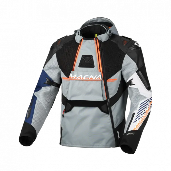 Macna Bravic Textiljacke Grau / Schwarz / Blau