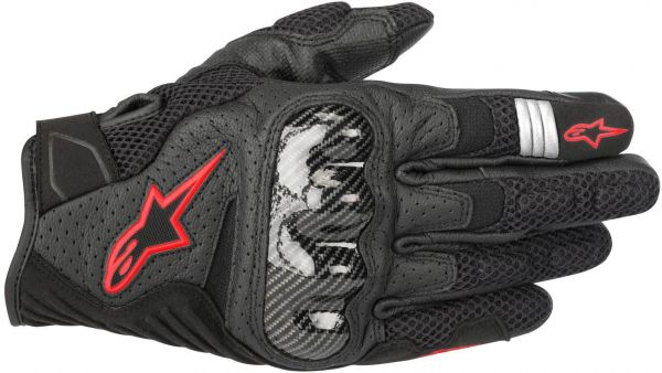 Alpinestars SMX-1 Air V2 Handschuhe Schwarz / Fluorot