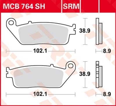 Lucas Scheibenbremsbeläge MCB764SRM