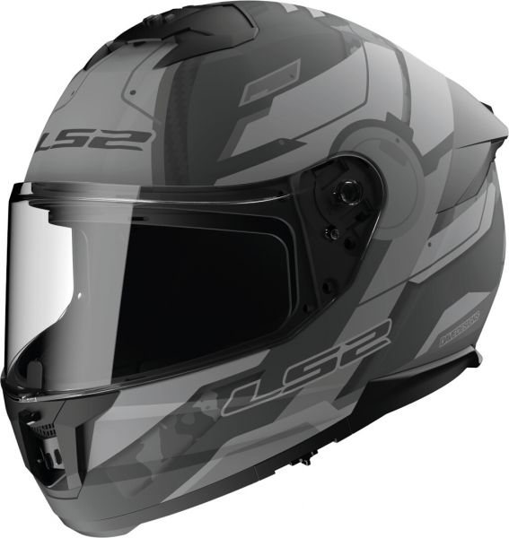 LS2 FF808 Stream II Integralhelm Shadow Titanium / Grau - ECE 22-06