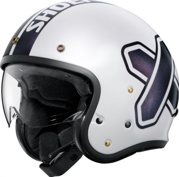 Shoei J.O2 Jethelm Cross Logo TC-6 Creme Weiß