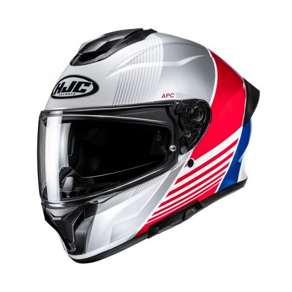HJC C71 Integralhelm Morix MC21 Weiß / Silber / Rot / Blau