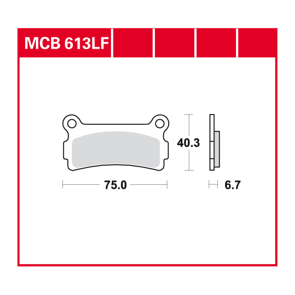 Lucas Scheibenbremsbelag MCB613