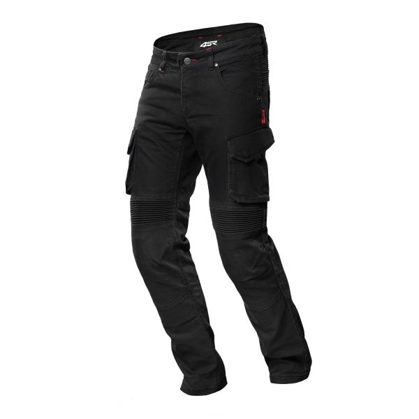 4SR Tourismo Black Motorradjeans Schwarz
