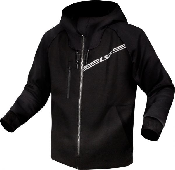 LS2 Throttle Motorrad Zip Hoodie Schwarz