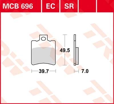 Lucas Scheibenbremsbeläge MCB696EC