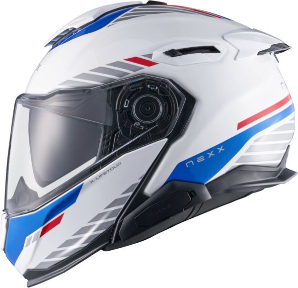 NEXX X.Lifetour Globe Klapphelm Weiß / Blau