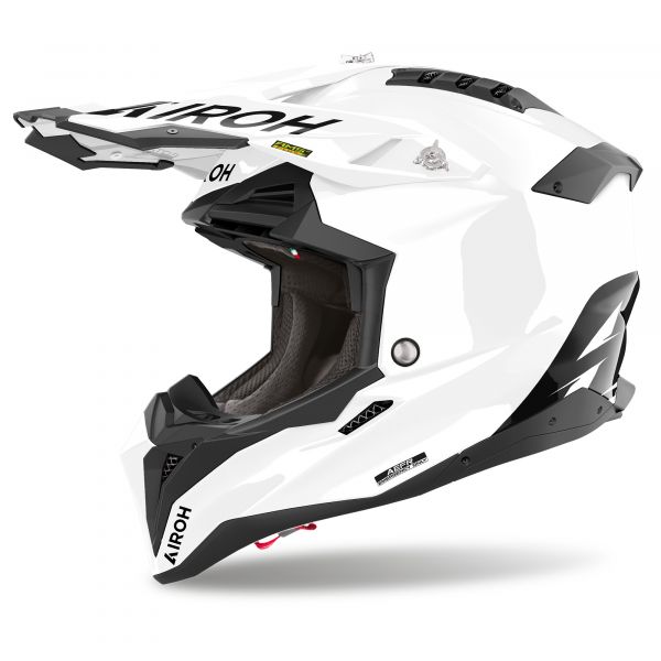 Airoh Aviator 3 Crosshelm Unifarben Weiß