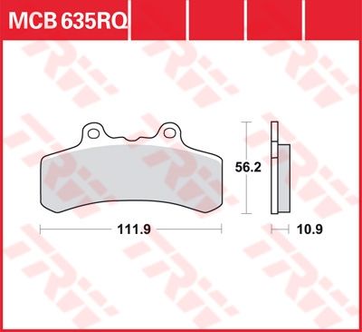 Lucas Scheibenbremsbelag MCB635RQ