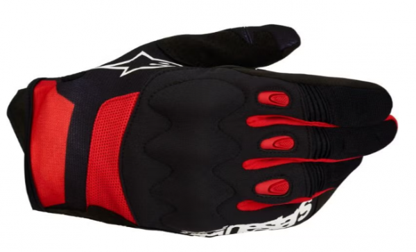 Alpinestars Techdura Handshuhe Schwarz / Neon-Rot