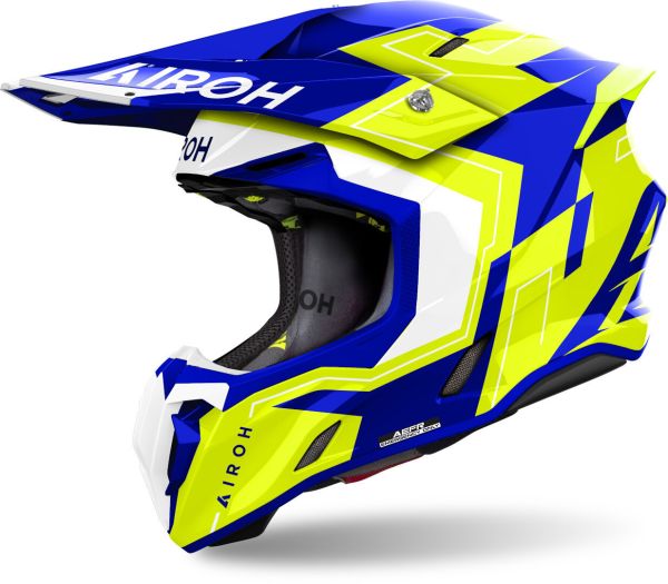 Airoh Twist 3 Motocross Crosshelm Blau / Gelb