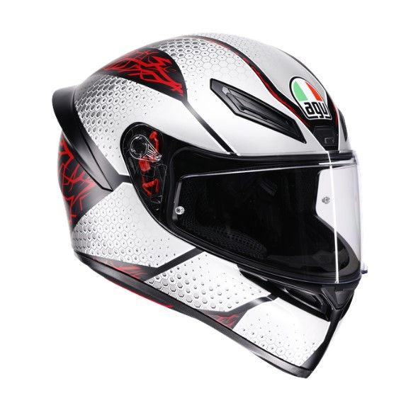 AGV K1 S Integralhelm Speedarmor Matt Schwarz / Grau / Rot