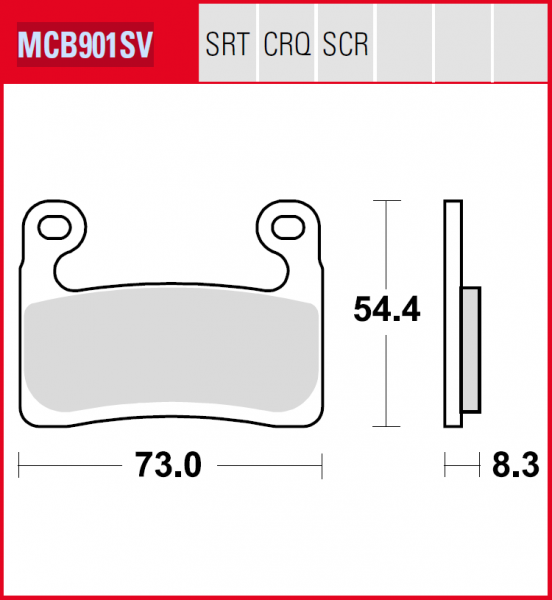 Lucas Scheibenbremsbelag MCB901SV