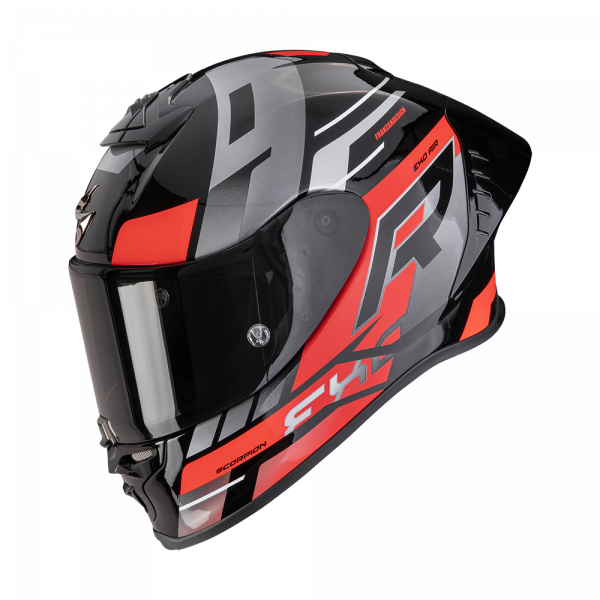 Scorpion Exo-R1 Evo II Air Integralhelm Adrenaline Schwarz / Rot / Silber