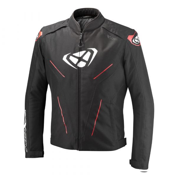 iXON Prodigy Textiljacke Schwarz / Weiß / Rot