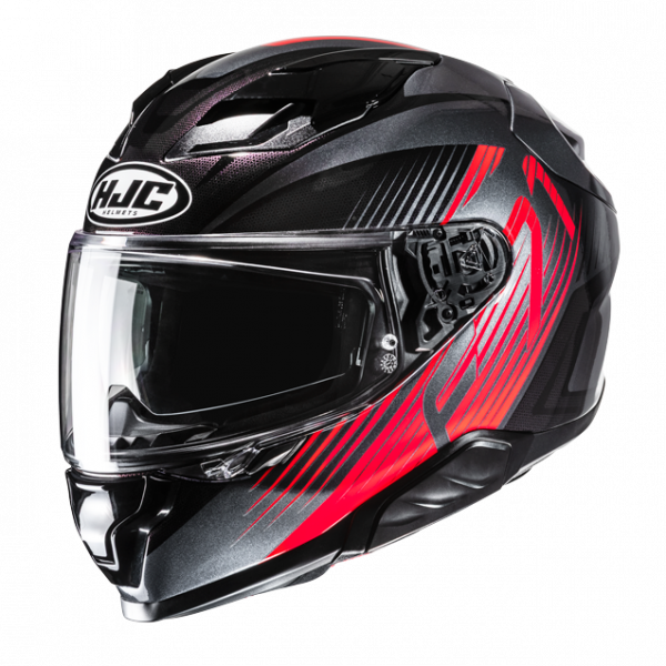 HJC F71 Integralhelm Catos MC1 Schwarz / Rot