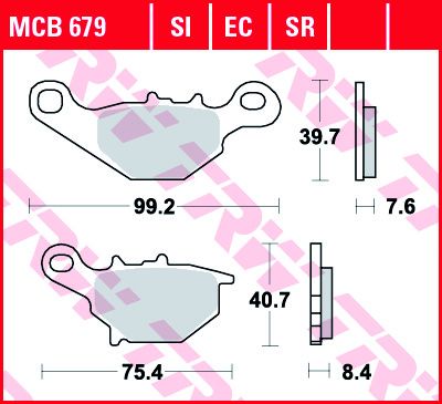 Lucas Scheibenbremsbelag MCB679SR