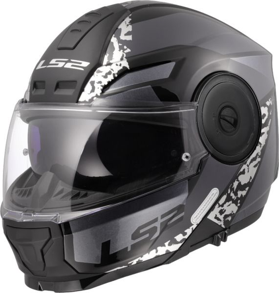 LS2 FF902 Scope II Klapphelm Oxyd Schwarz / Titanium - ECE 22-06