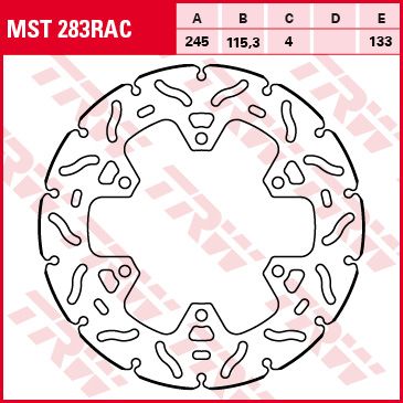 Lucas Bremsscheibe starr MST283RAC