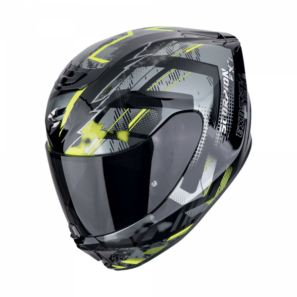 Scorpion Exo-391 Clutter Schwarz / Neongelb (ECE 22-06)