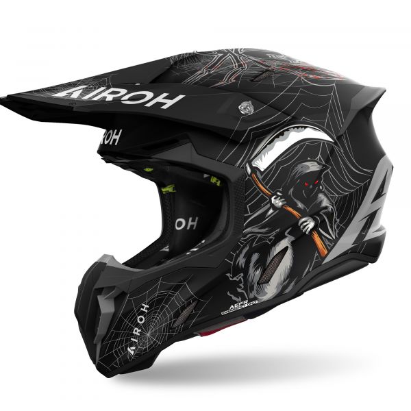 Airoh Twist 3 TArcade Crosshelm Mattschwarz / Grau / Rot