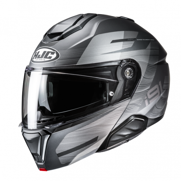 HJC i91 Klapphelm Dusk MC5SF Mattsilber / Schwarz / Anthrazit