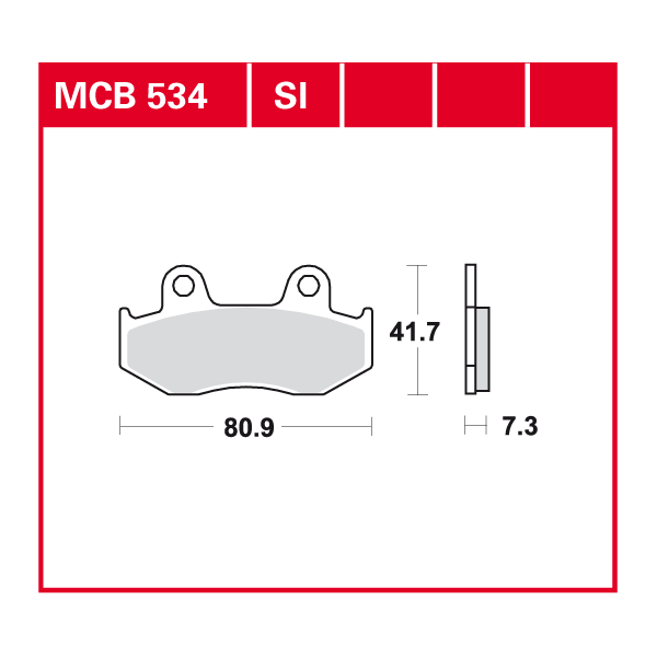 Lucas Scheibenbremsbelag MCB534SI