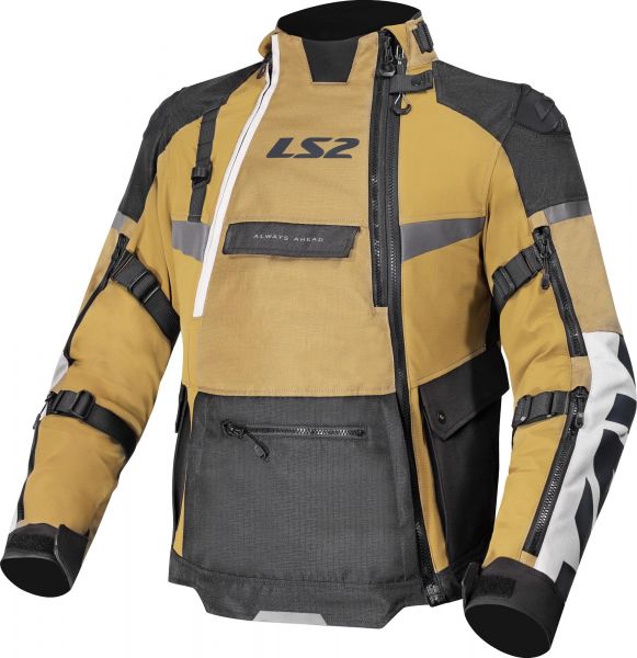 LS2 X-Master wasserdichte Textiljacke Sand / Schwarz / Grau