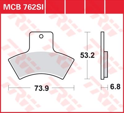 Lucas Scheibenbremsbelag MCB762SI