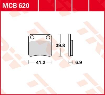 Lucas Scheibenbremsbelag MCB620