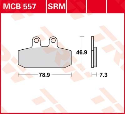 Lucas Scheibenbremsbeläge MCB557SRM