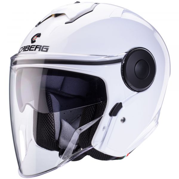 Caberg Soho Jethelm Unifarben Weiß