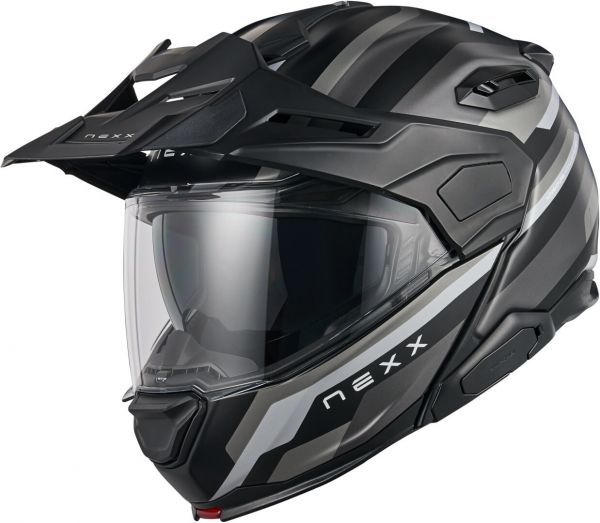 NEXX X.Lifecountry Klapphelm Westbound Schwarz / Grau Matt