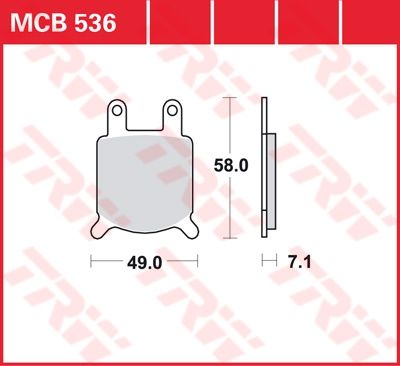 Lucas Scheibenbremsbelag MCB536