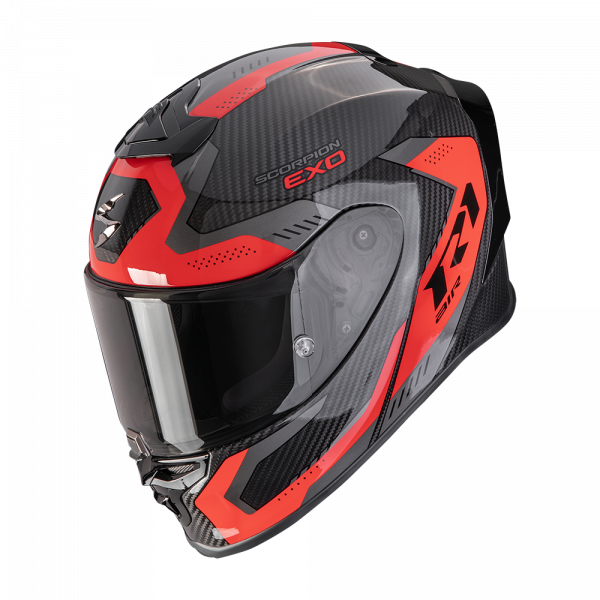 Scorpion EXO-R1 EVO Carbon Air Integralhelm Propel Schwarz / Rot (ECE 22-06)