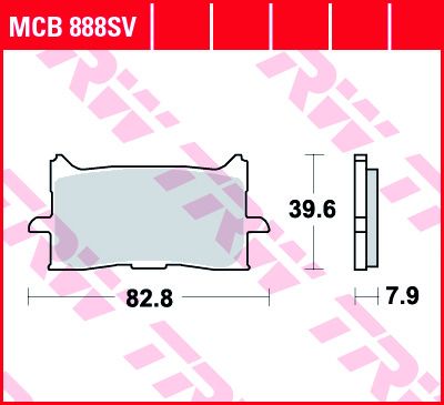 Lucas Scheibenbremsbelag MCB888SV