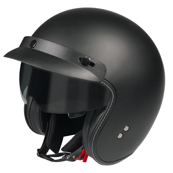 Rocc Classic Pro Jethelm Unifarben Matt Schwarz