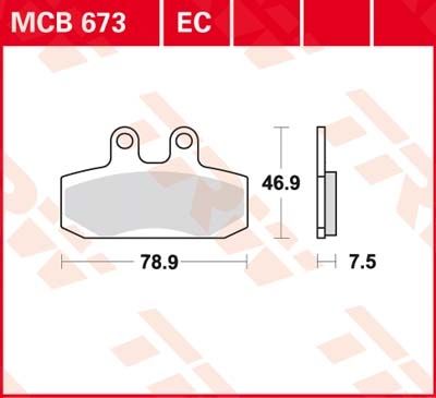 Lucas Scheibenbremsbeläge MCB673EC