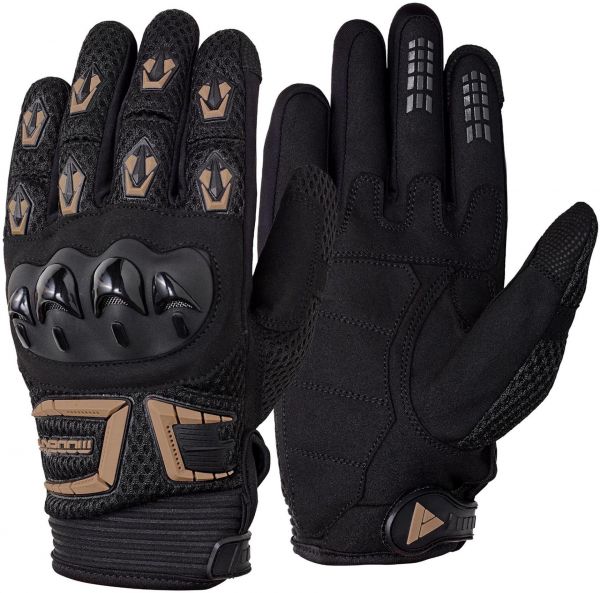 Modeka MX Top II Handschuhe Schwarz / Sand