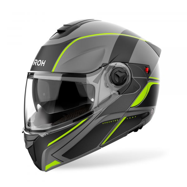 Airoh Specktre Leaf Klapphelm Mattgrau / Schwarz / Fluogelb