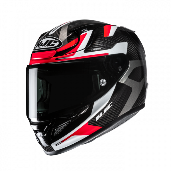 HJC RPHA 12 Carbon Integralhelm Xentra MC1 Schwarz / Weiß / Rot