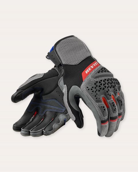 REV'IT! Sand 5 Motorradhandschuhe Grau / Rot