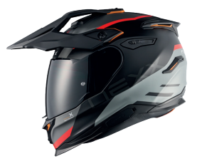 NEXX Y.TRAVl Quest Adventurehelm Schwarz / Rot Matt