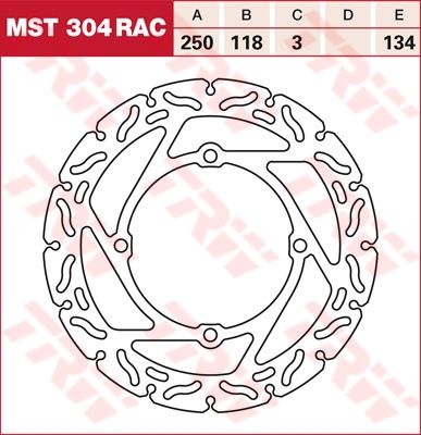 Lucas RACING Bremsscheibe starr MST304RAC