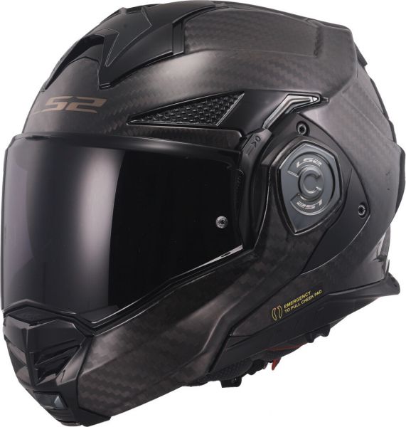 LS2 FF901 Advant X Carbon Klapphelm Solid Schwarz - ECE 22-06