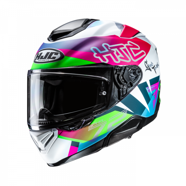 HJC RPHA 72 Integralhelm Goldy MC84SF Weiß / Grün / Blau