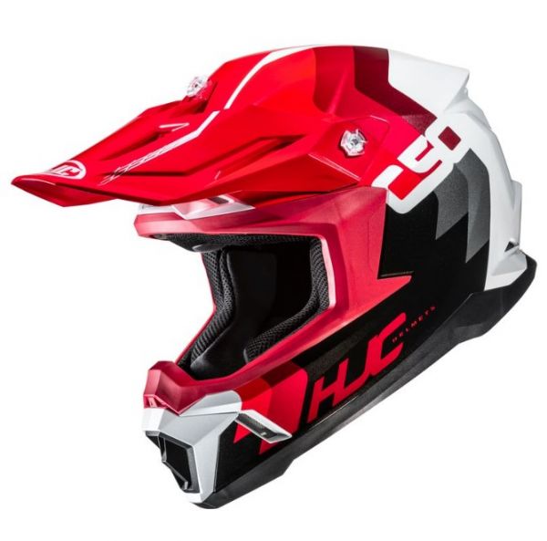 HJC C50 Offroadhelm Primal MC1 Schwarz / Rot